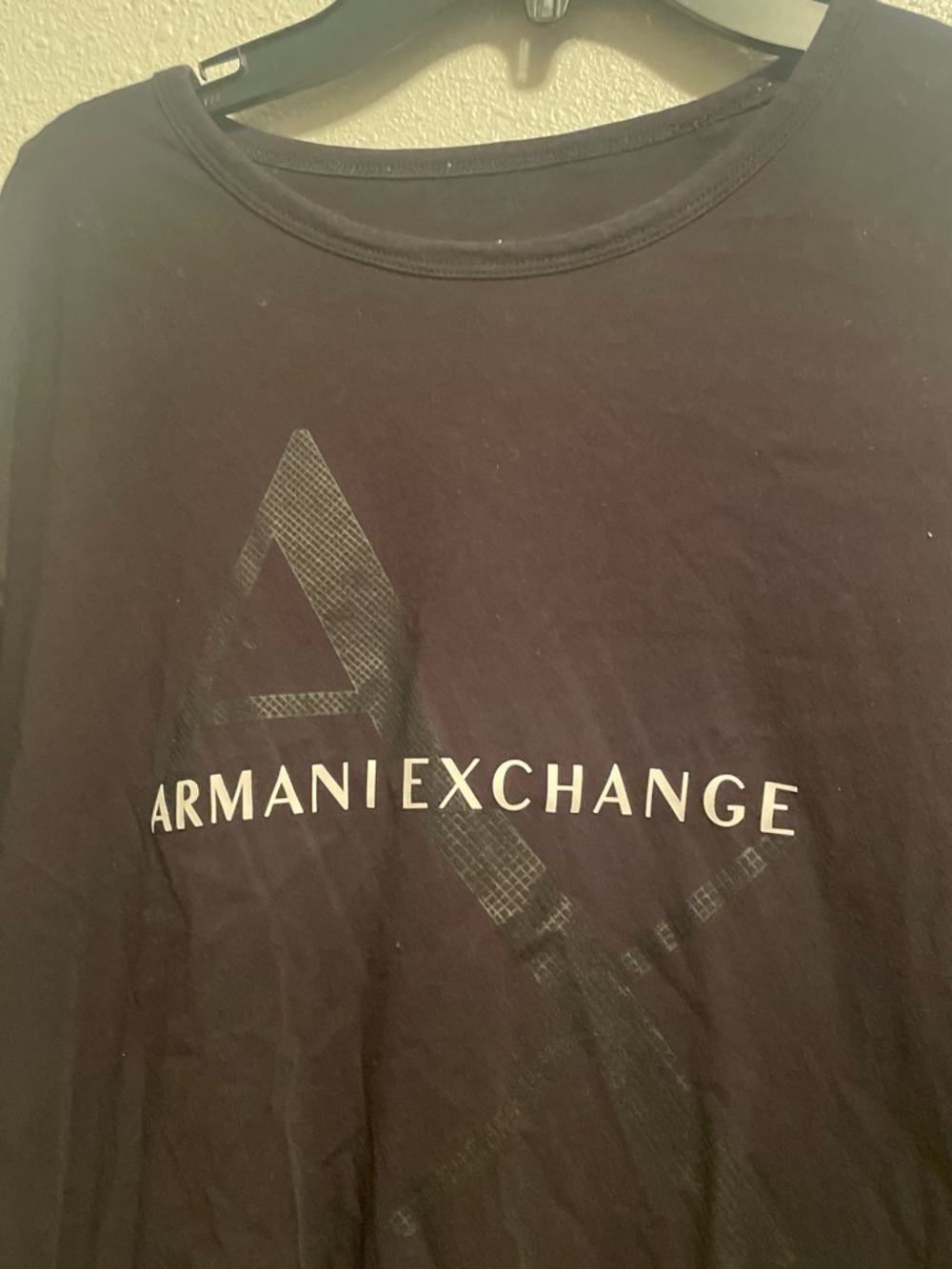 Black Armani Exchange short sleeve tee